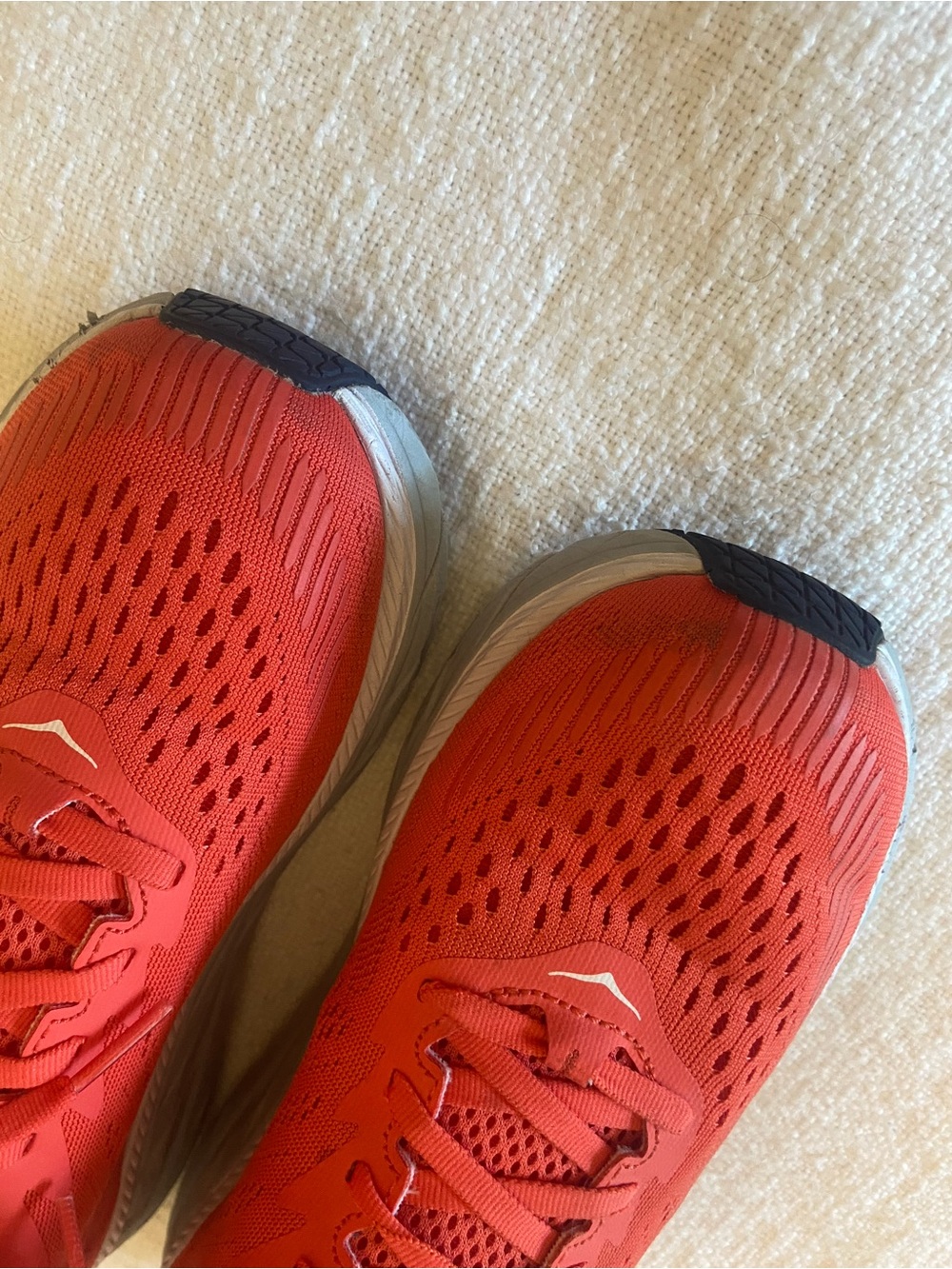 Hoka Clifton 7 Running Shoes in Bright Coral/Orange/Red Women’s Size 9 - Picture 16 of 16